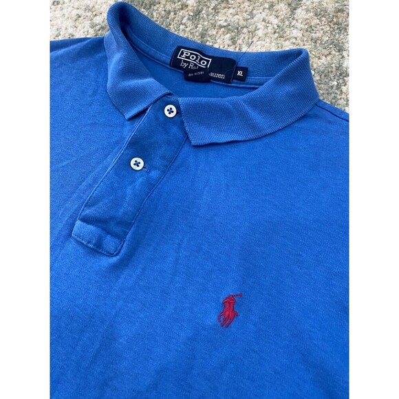 LOT (3) Size XL Polo Ralph Lauren Short Sleeve Shirt Polos Pony Blue Gray - Picture 13 of 14